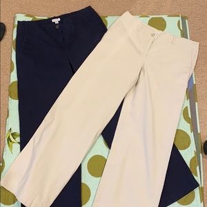 EUC -2 PAIR! J Jill Live in Chino Pants